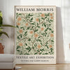 exquisite vintage botanical poster William Morris stunning gray brown artwork perfect enthusiast print collectible A4 cm A0