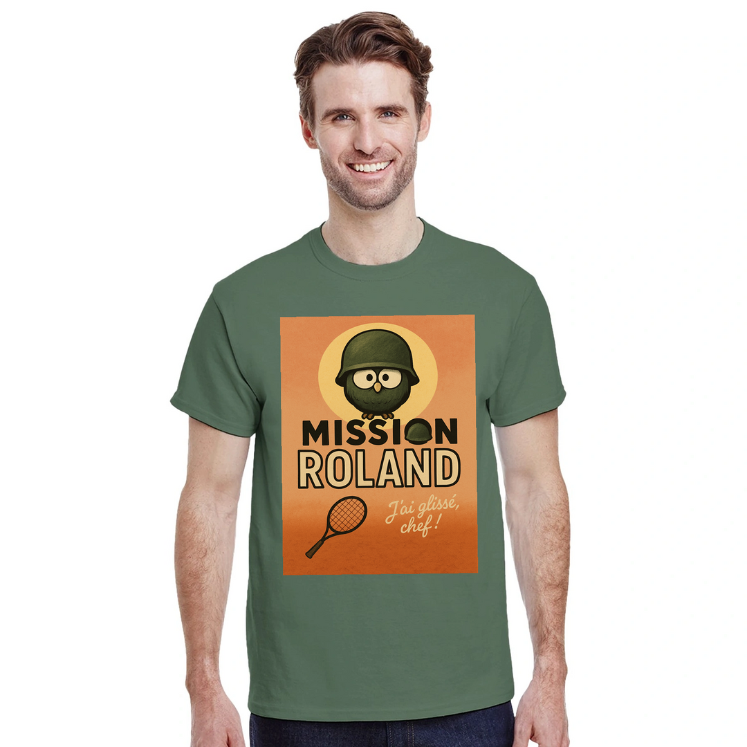 T-shirt T - shirt exclusif Roland Tennis 3 parfait tous passionnés unique confort style idéal amour sport court maintenant sensation disponibles S M L XL XXL