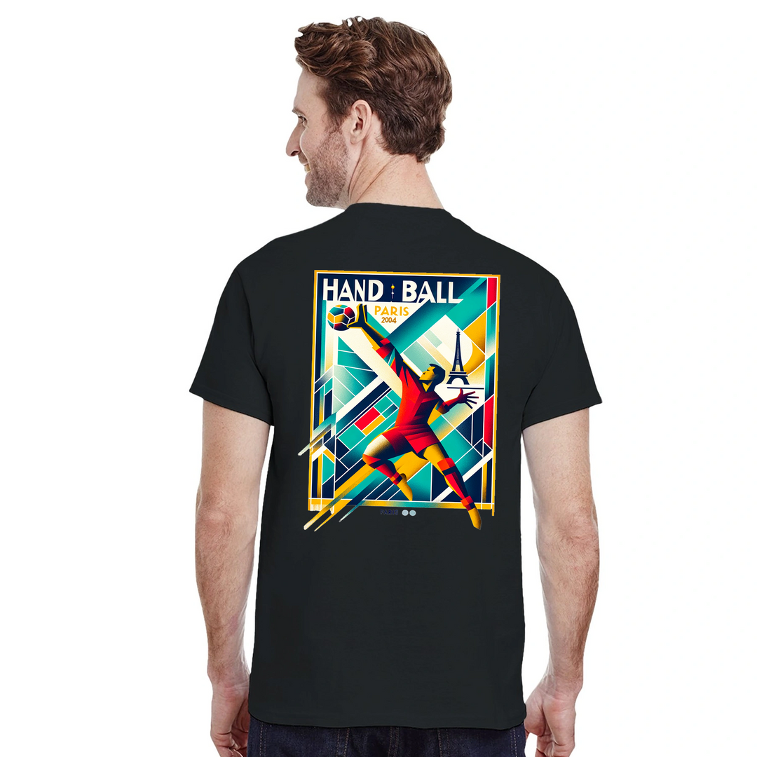 Handball Paris T-shirt med stilren design som hyllar handbollen och Paris. Finns i storlekarna S till XXL