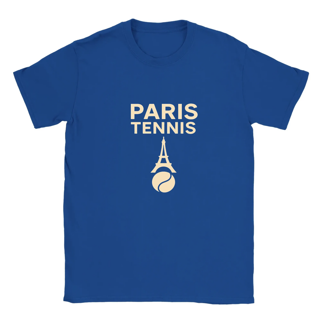 T-shirt T - shirt unique charme Paris énergie tennis valeur passion un design captivant parfait amateurs sport mode française confort supérieur grâce tissu coton doux respirant