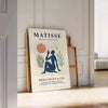 Affiche univers papiers Matisse représentant motifs orange gris chef - œuvre grand format reproduction fidèle original sublime espace encadrement