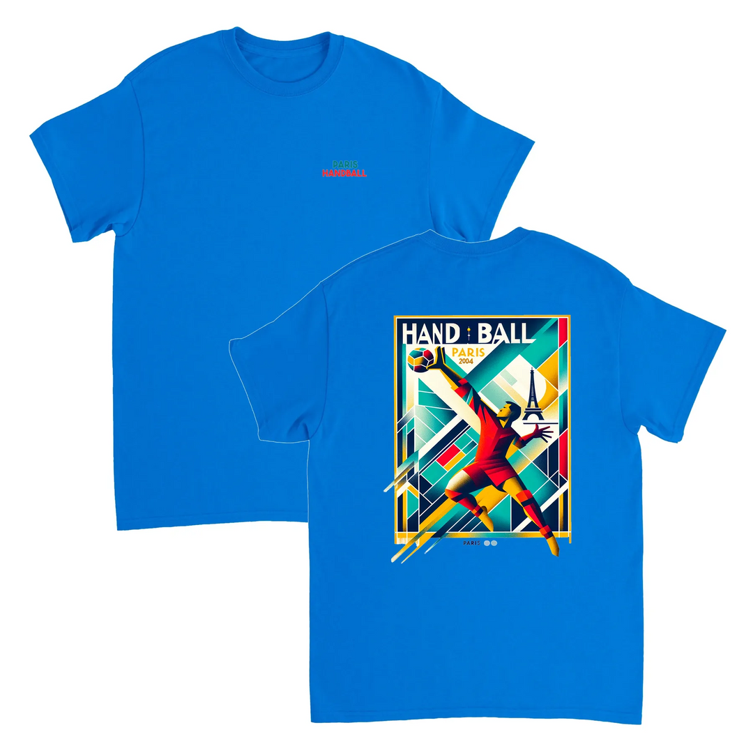Handball Paris T-shirt med stilren design som hyllar handbollen och Paris. Finns i storlekarna S till XXL