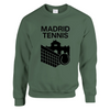 Madrides tenisa džemperis, kas nodrošina komfortu un stilu, izgatavots no 50/50 kokvilnas un poliestera, ar mīkstu un izturīg