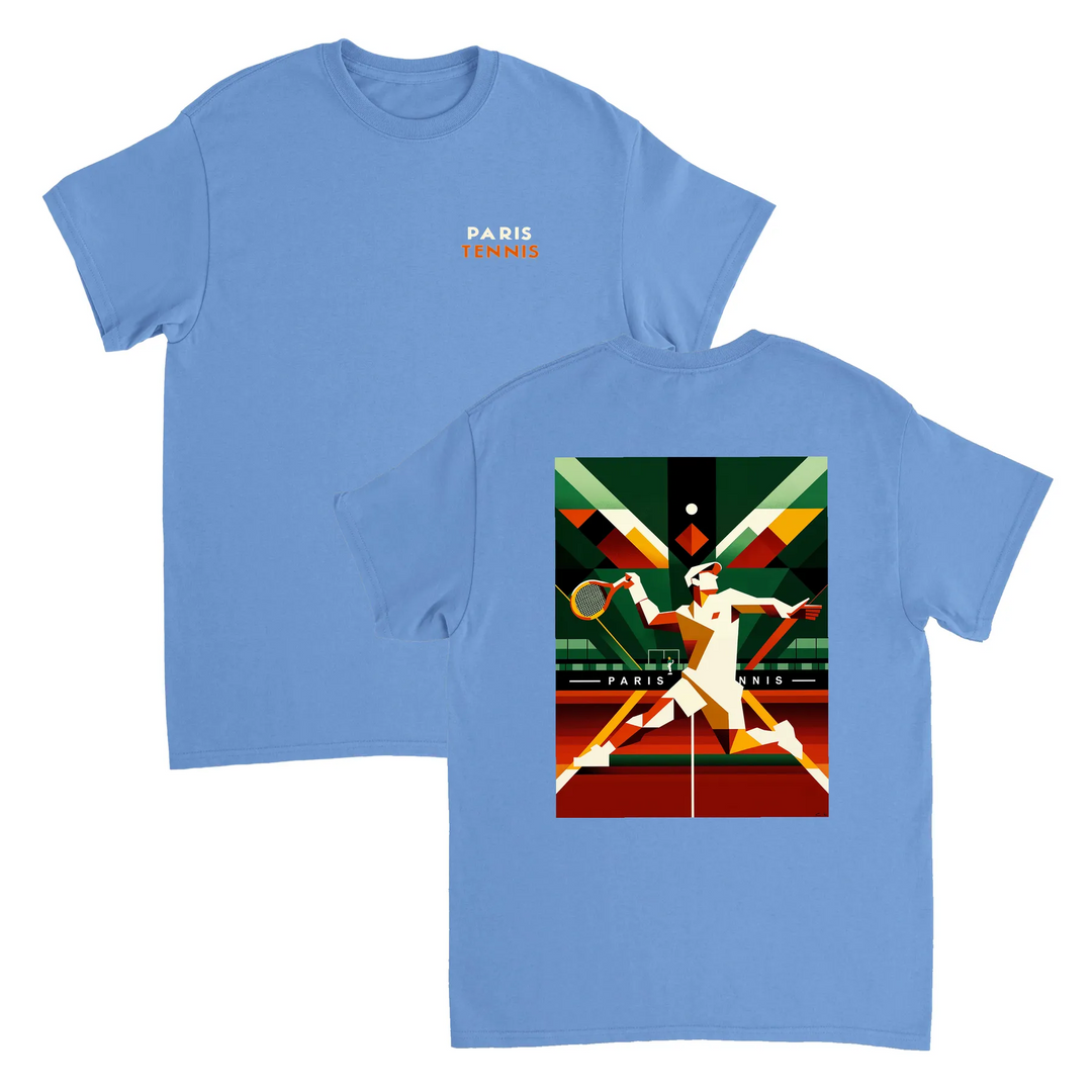 Paris Tennis t-shirt med stilren design, perfekt för tennisälskare och Paris-entusiaster. Finns i storlekarna S till XXL