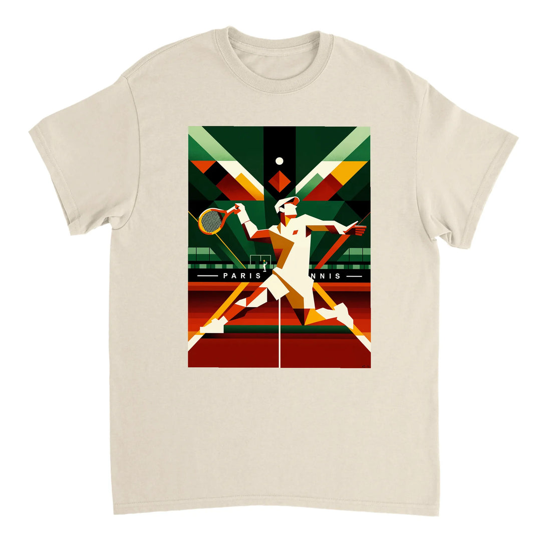 T-shirt τένις Παρισιού με κομψό σχέδιο, ιδανικό για γήπεδο και καθημερινές εμφανίσεις