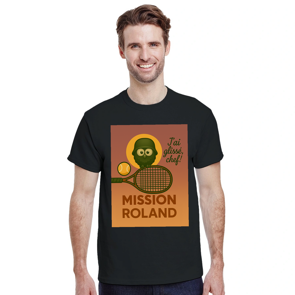 T-shirt adventure Mission Roland Tennis t shirt stylish tee passion sport perfect court soft high quality fabric comfort style today pro available sizes S M L XL XXL