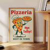 vibrant pizzeria kitchen poster lively green red hues dining space sizes cm eye piece Italian charm decor A4 A0