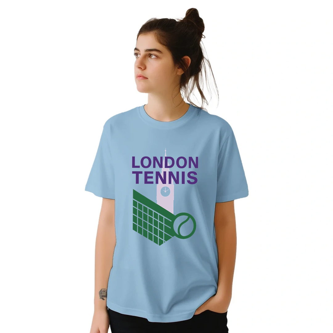 ロンドンテニスTシャツは、スポーツとファッションを愛する人々に最適なスタイリッシュなデザインです。サイズはSからXXLまで揃っています。