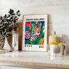 captivating Leopard Yayoi Kusama 3 poster vibrant orange white hues unique art piece bold patterns modern design perfect space sophistication decor artwork unframed formats