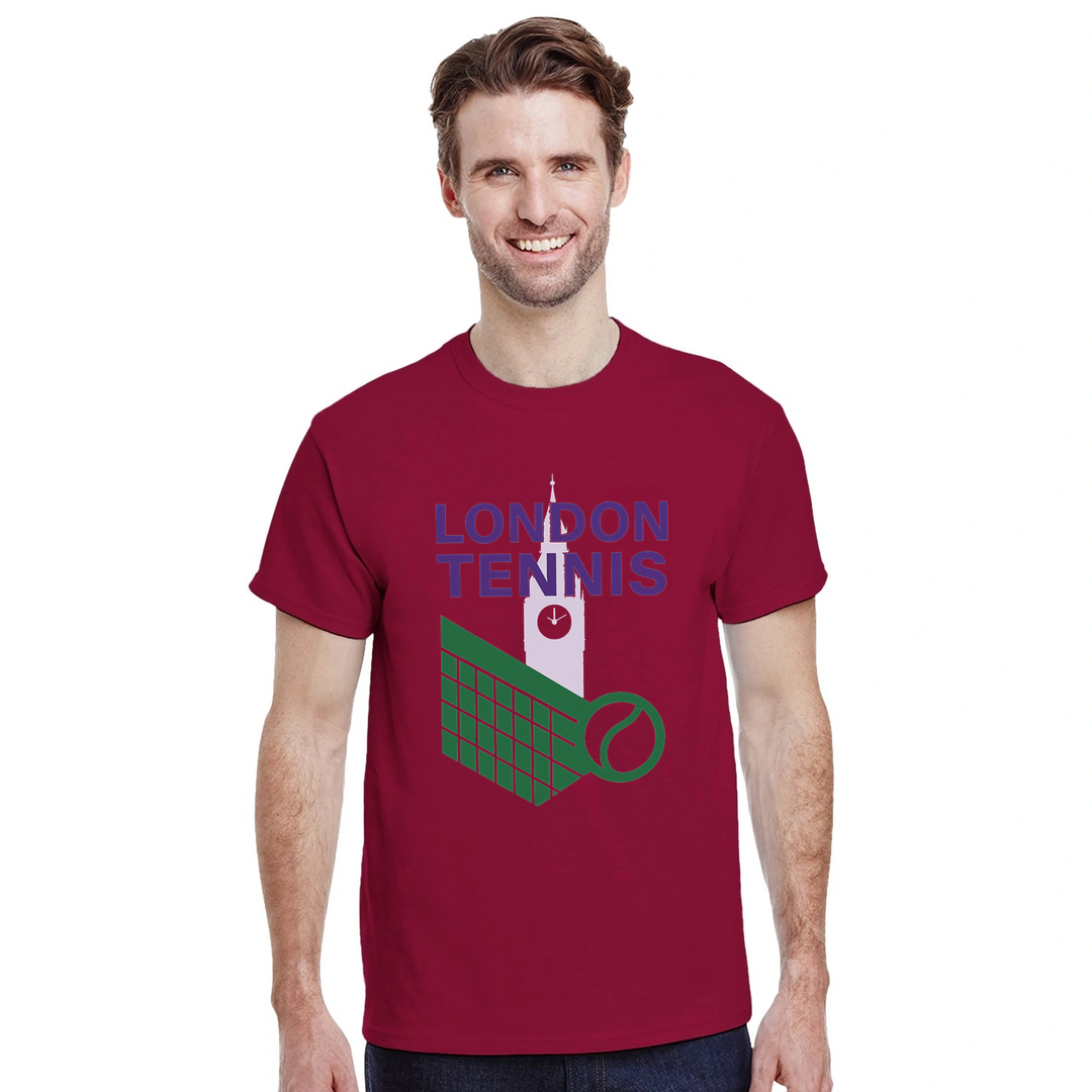 ロンドンテニスTシャツは、スポーツとファッションを愛する人々に最適なスタイリッシュなデザインです。サイズはSからXXLまで揃っています。