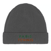un style bonnet Paris Tennis 1 100 % coton bio confort respect environnement respirant brodé idéal intérieur extérieur mode durabilité