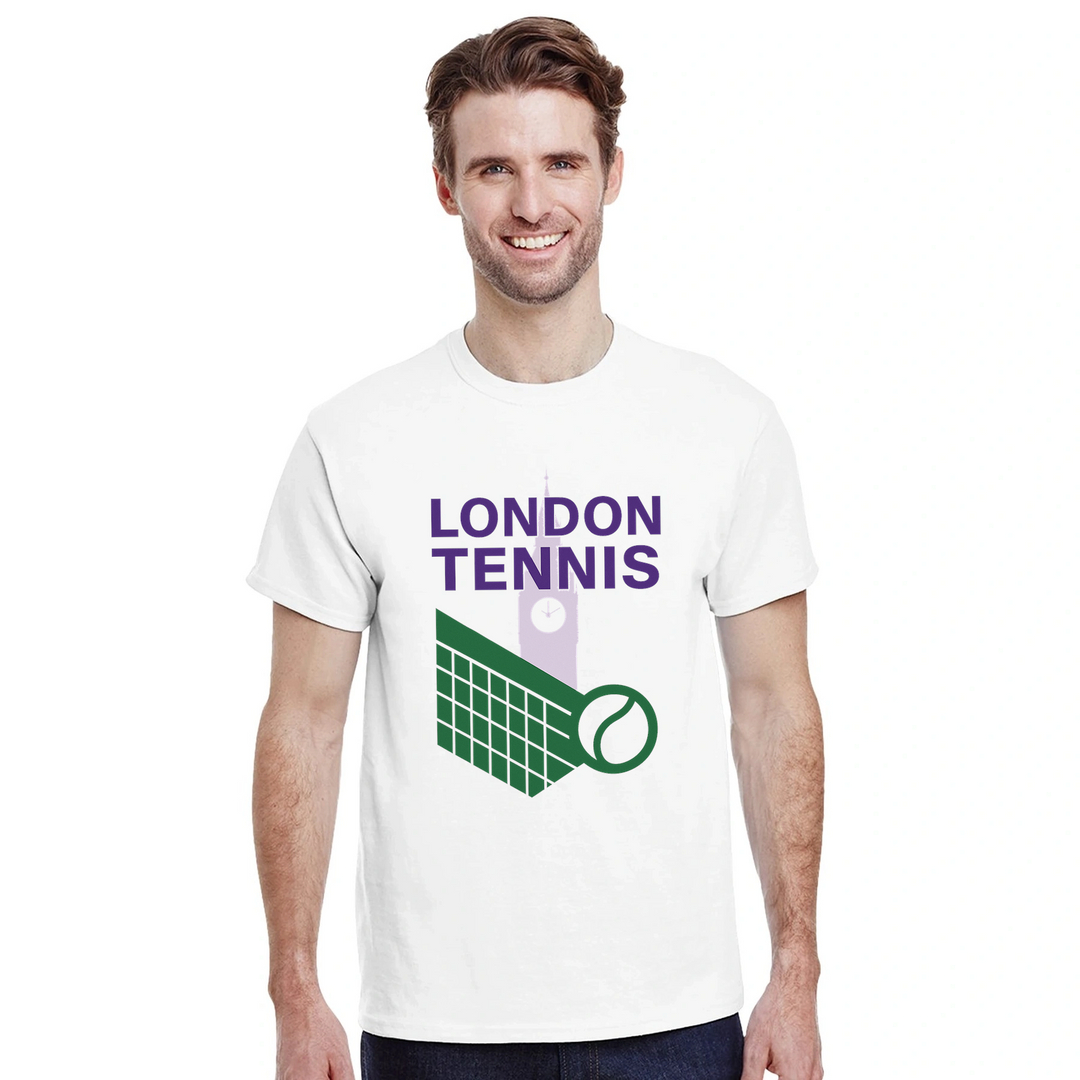 ロンドンテニスTシャツは、スポーツとファッションを愛する人々に最適なスタイリッシュなデザインです。サイズはSからXXLまで揃っています。