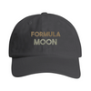 Gorra vintage bordada con motivo luna Formula 1, perfil bajo sin estructura