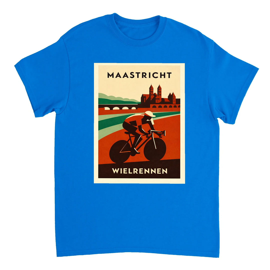 T-shirt T - shirt Maastricht Pays Bas idéal passionnés cyclisme design unique paysages néerlandais parfait sorties vélo moments détente style confort coton première qualité une tenue longue durée