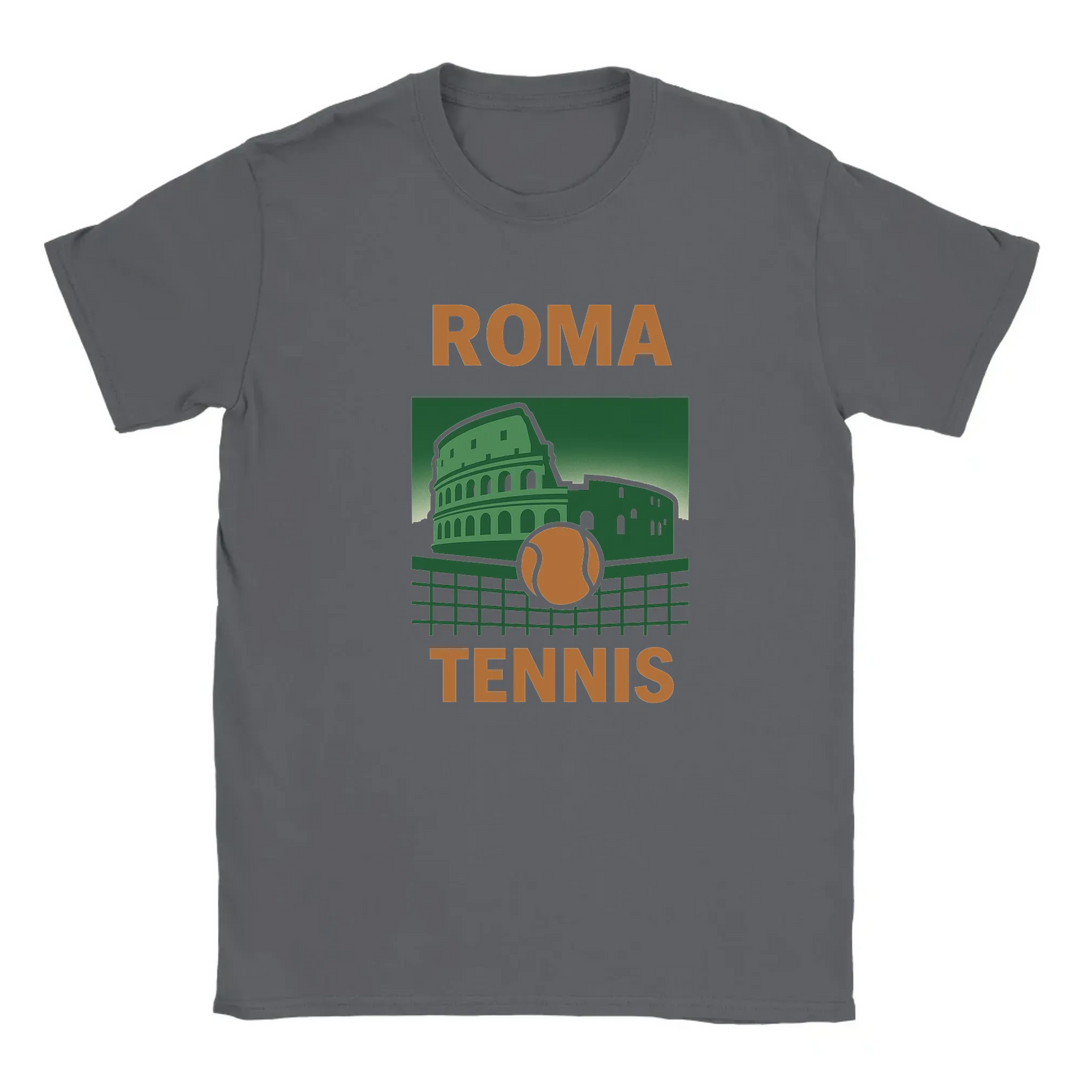 T-shirt T exclusif thème tennis Rome parfait passionnés style sport design unique capture élégance italienne énergie court une tenue décontractée sportive tailles SML XL XXL