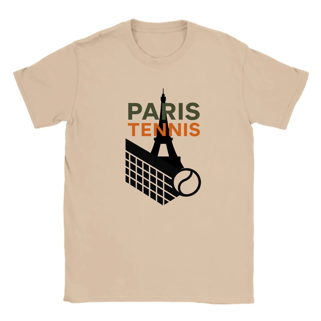 Camiseta de tenis Paris 10, elegante y cómoda, inspirada en la Ciudad del Amor. Ideal para amantes del tenis y la moda. Dispo