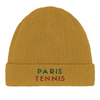 un style bonnet Paris Tennis 1 100 % coton bio confort respect environnement respirant brodé idéal intérieur extérieur mode durabilité