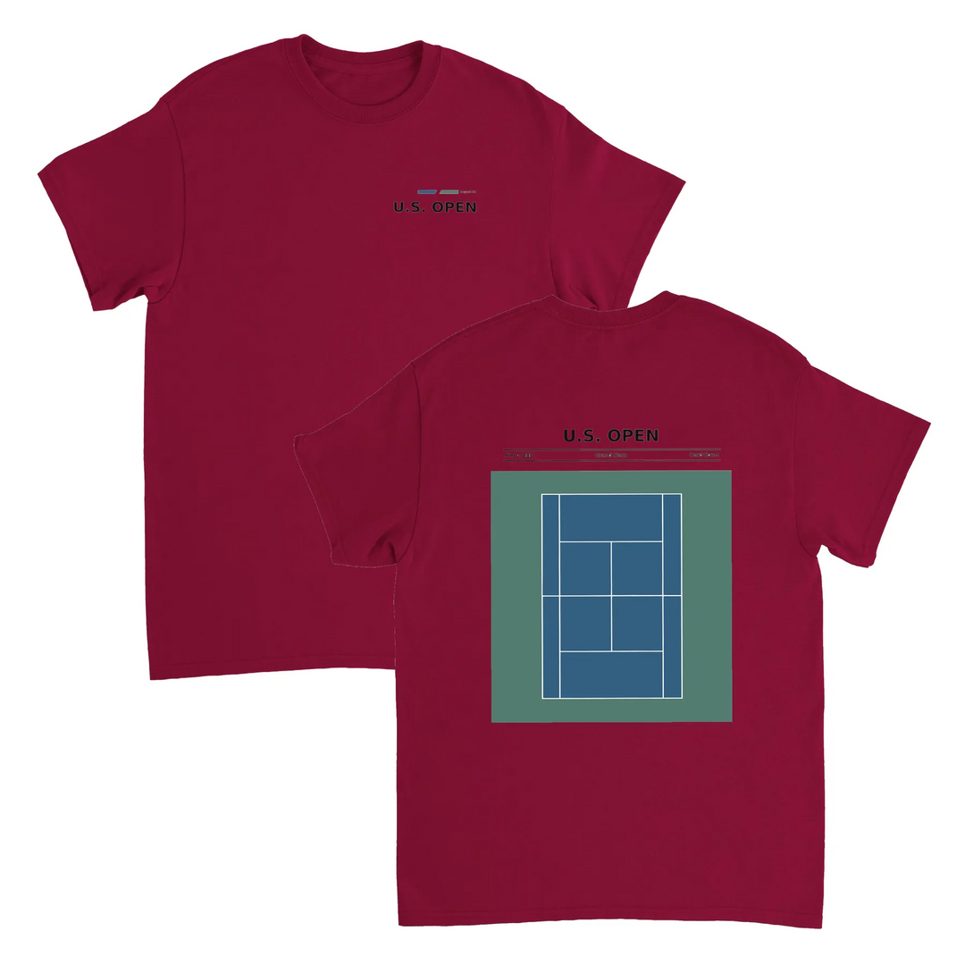 Image Red de Us Open Tennis Tshirt [color:red] [view:combined]