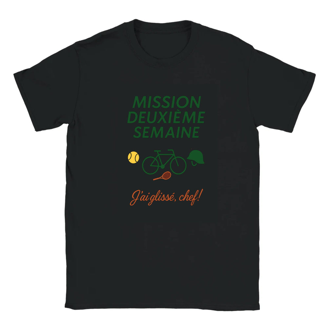 Image Black de Mission 2eme Semaine Tennis Tshirt 2