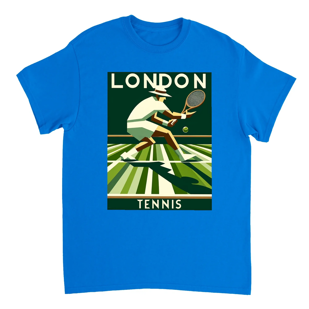 T-shirt de ténis London, combina estilo clássico de Londres com a paixão pelo ténis. Ideal para fãs e jogadores, disponível e