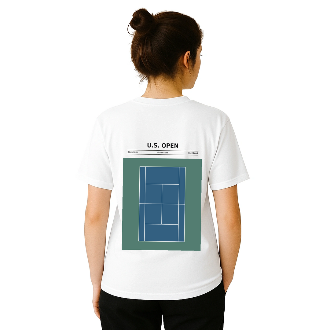 Image White de Us Open Tennis Tshirt [color:white] [view:back]