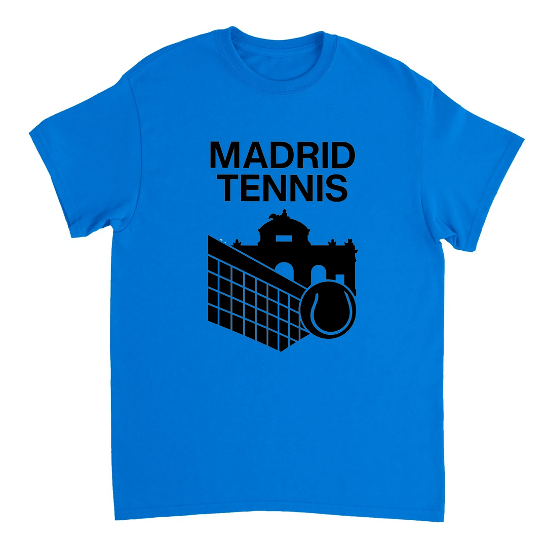 T-shirt love tennis vibrant spirit Madrid stylish 6 T shirt players fans trendy tee game day look comfort style addition wardrobe today soft breathable cotton fabric