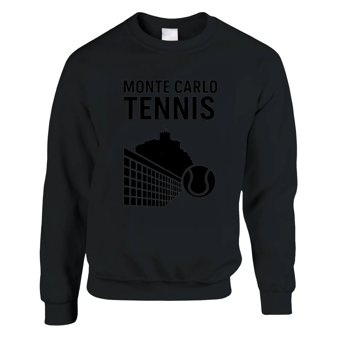Suéter Monte Carlo Tennis, suave y duradero, mezcla de 50% algodón y 50% poliéster, con corte clásico y comodidad garantizada