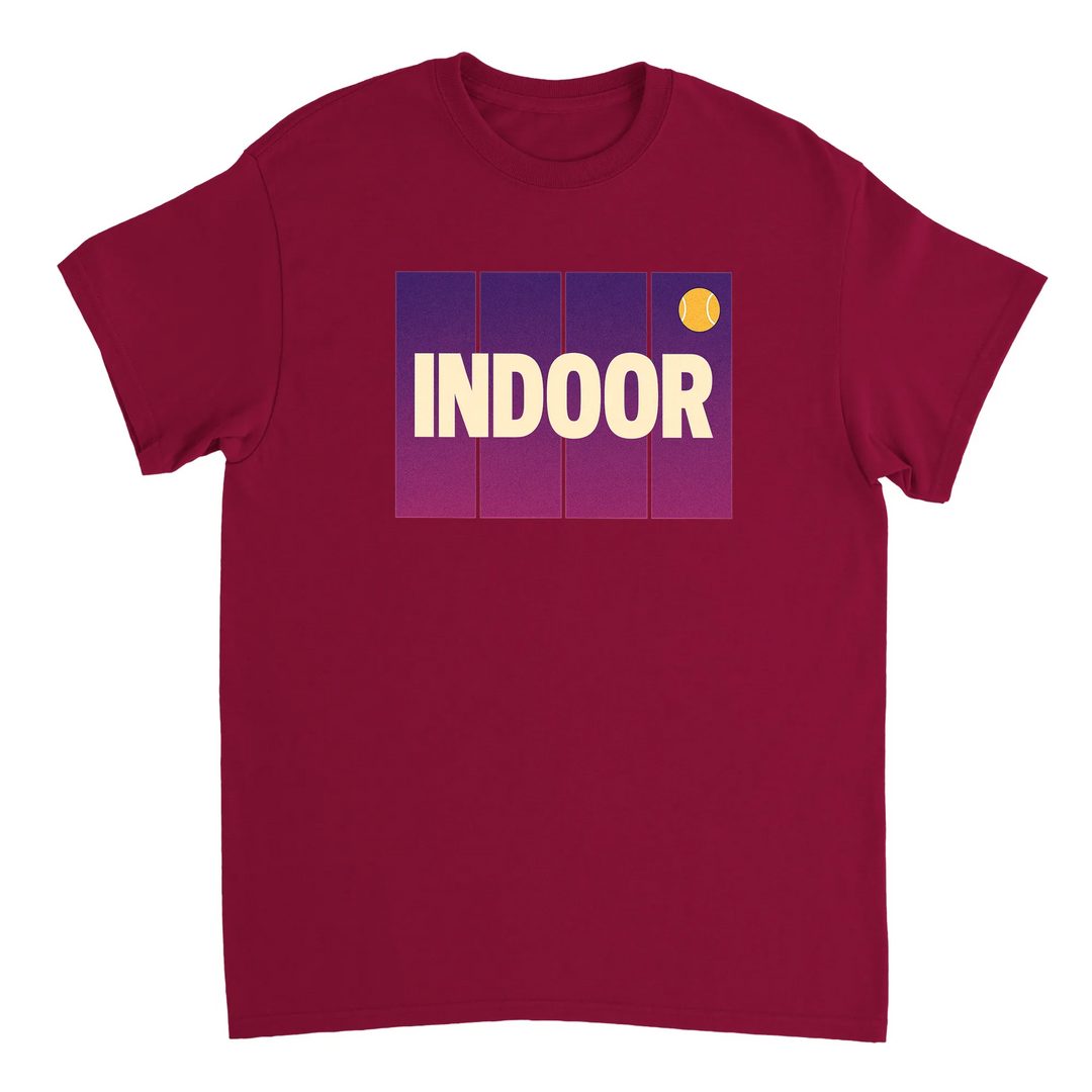 Camiseta de ténis indoor, perfeita para entusiastas do desporto, feita em algodão durável e confortável