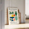 Poster Matisse Papiers Découpés con design bianco e arancione, disponibile in diverse dimensioni, ideale per arredare con art