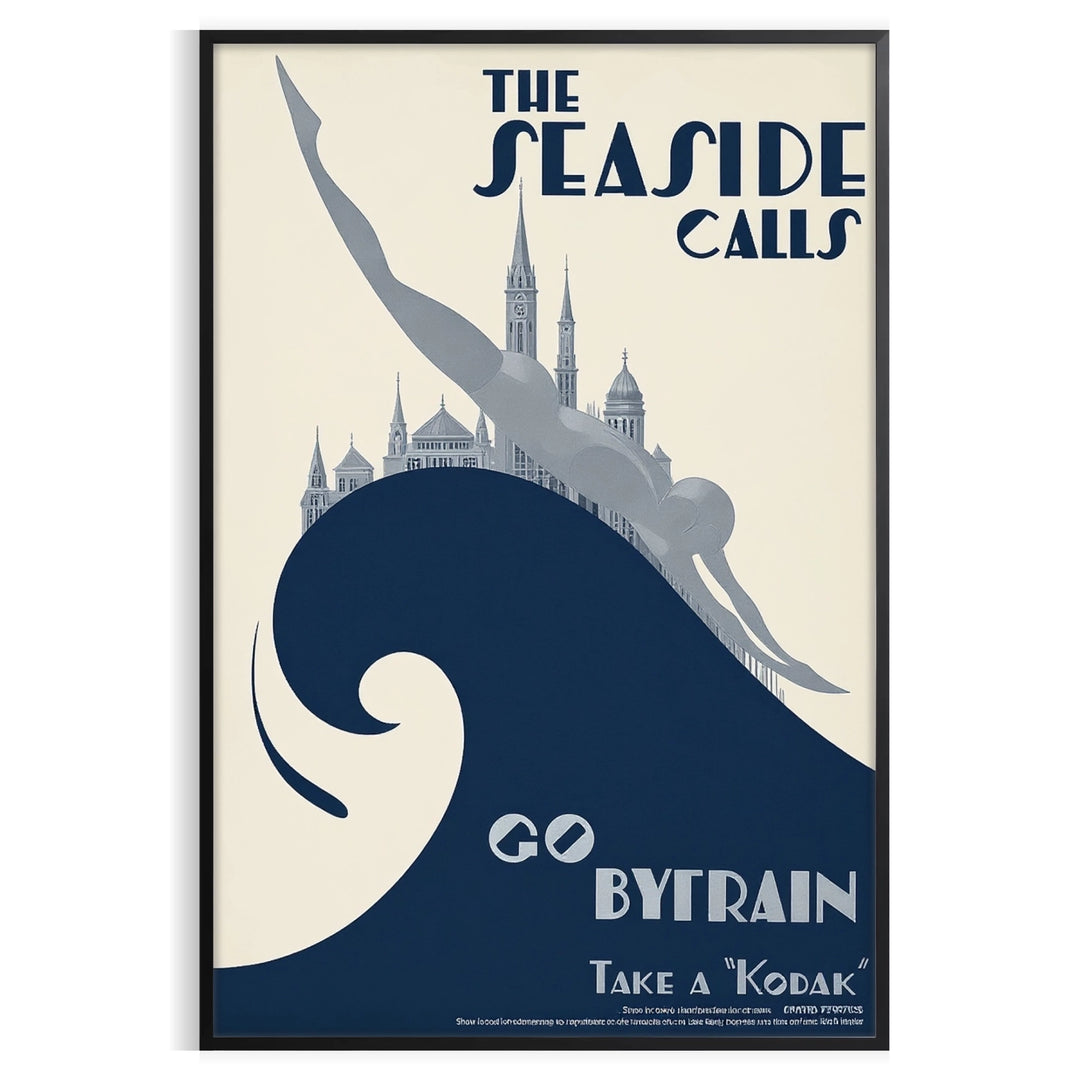 unique charm Lahti Finland Art Déco vintage poster stunning orange gray hues space eye piece touch elegance decor walls A4 cm A0 sizes