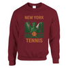 New York Tennis Sweater un sweat - shirt épais unisexe mélange doux 50 % coton polyester coupe classique une douceur inégalée grâce à la filature jet air coutures robustes look sportif élégant