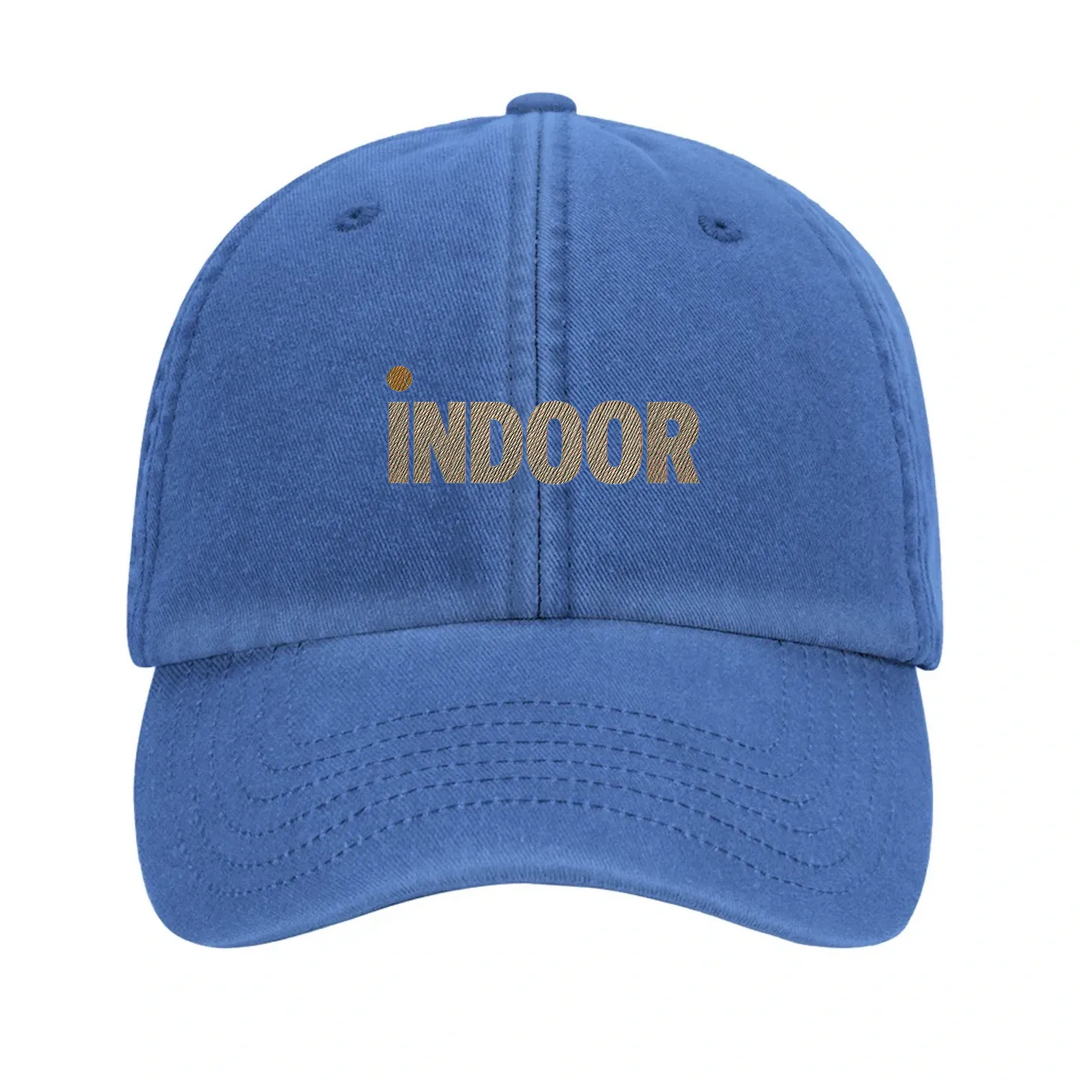 Vintage Cap Indoor Tennis 4 – Elegante bestickte Kappe aus 100% gebürsteter Baumwolle, ideal für lässige Looks