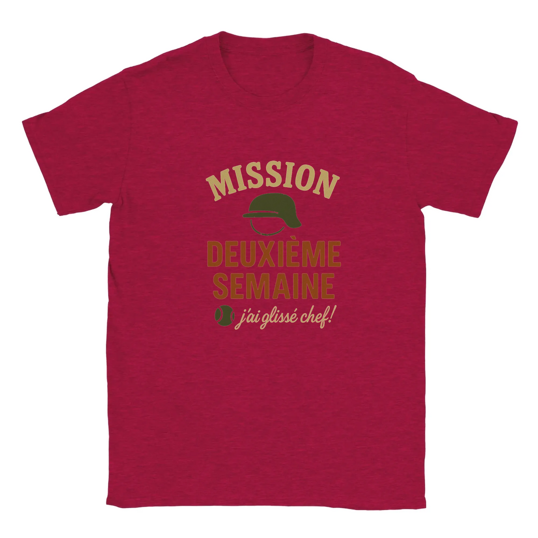 Image Red de Mission 2eme Semaine Tennis Tshirt 3