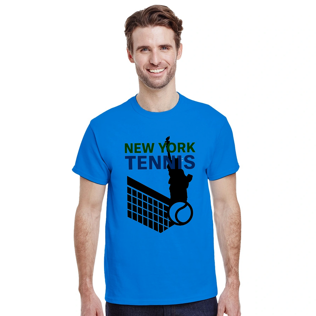 Image Blue de New York Tennis Tshirt 8 [color:blue] [view:front]