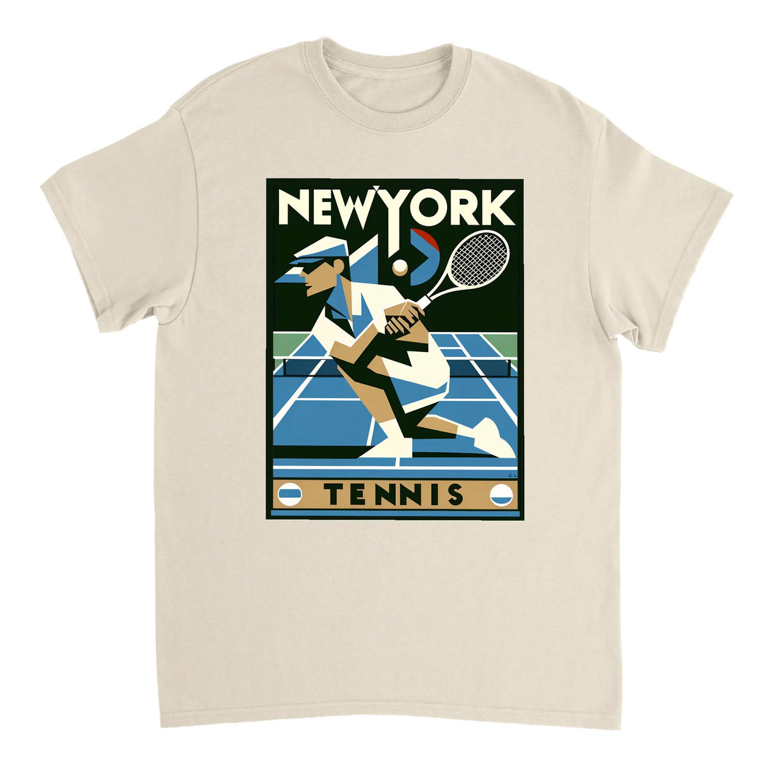 ニューヨークテニスTシャツは、NYCのエネルギーを感じさせるデザインで、テニス愛好者とファッション好きの両方に最適です。