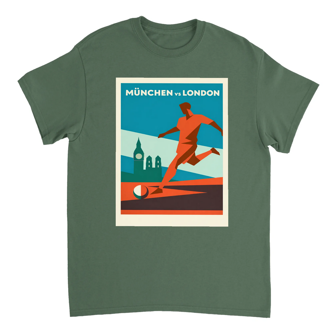 Image Military de Munich Germany Football Tshirt [color:military] [view:front]