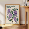 exquisite Flower Market Lisbon Botanical 12 poster available stunning blue gray hues dimensions cm vintage space timeless charm