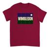 T-shirt de ténis Wimbledon, ideal para fãs e jogadores, com um design vibrante e confortável em algodão respirável