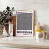 beauty Yayoi Kusama poster iconic dot designs black white dimensions stunning art piece perfect modern space home decor unframed version captivating