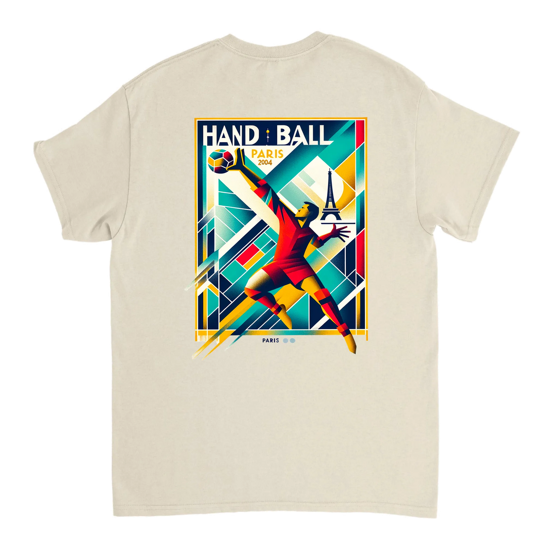 Handball Paris T-shirt med stilren design som hyllar handbollen och Paris. Finns i storlekarna S till XXL