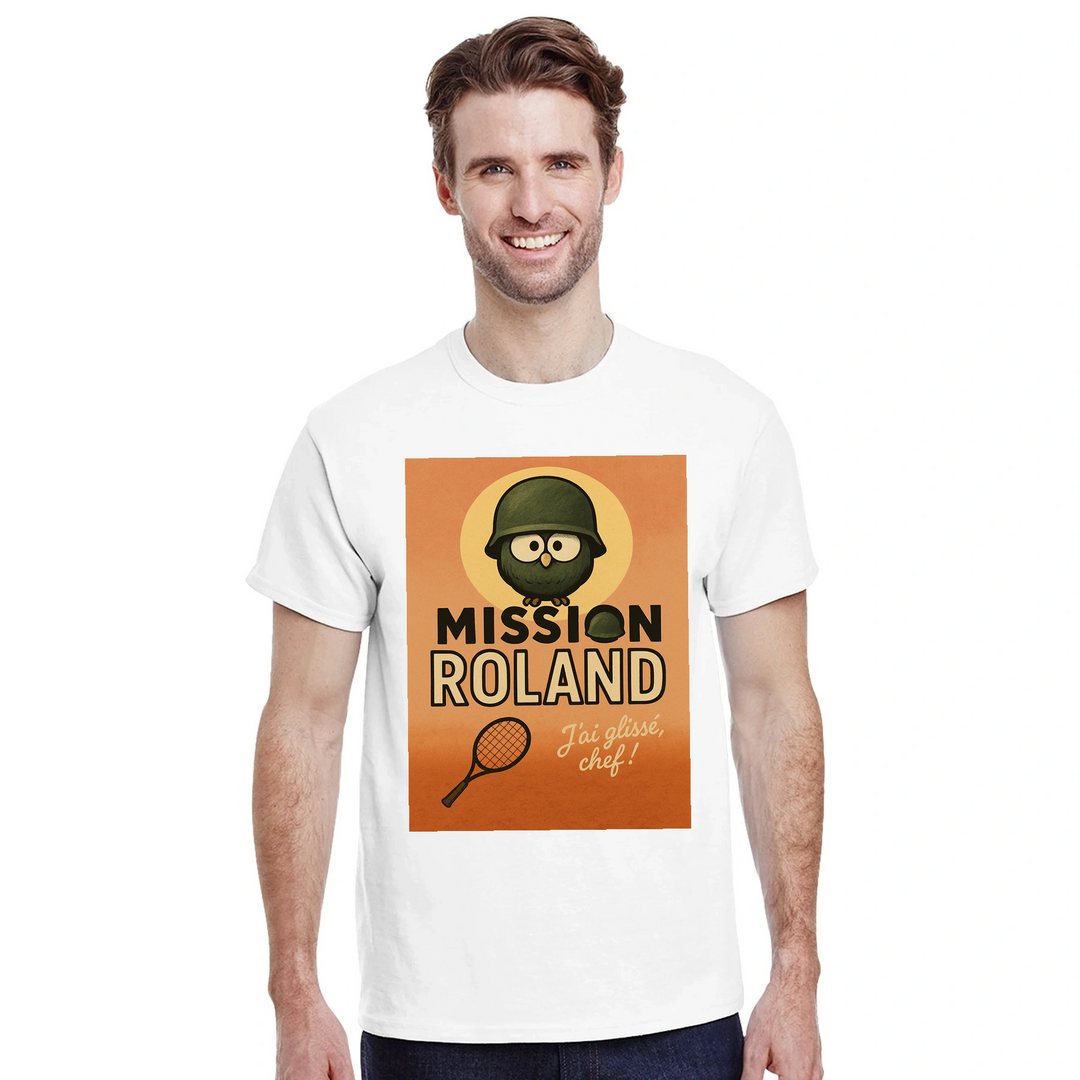 T-shirt T - shirt exclusif Roland Tennis 3 parfait tous passionnés unique confort style idéal amour sport court maintenant sensation disponibles S M L XL XXL