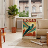 élégance Rome affiche captivante Swimming disponible rouge bleu dimensions 50x70 cm pièce unique une touche artistique espace version