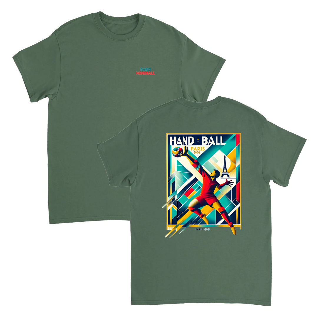 Handball Paris T-shirt med stilren design som hyllar handbollen och Paris. Finns i storlekarna S till XXL