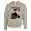 Suéter Monte Carlo Tennis, suave y duradero, mezcla de 50% algodón y 50% poliéster, con corte clásico y comodidad garantizada