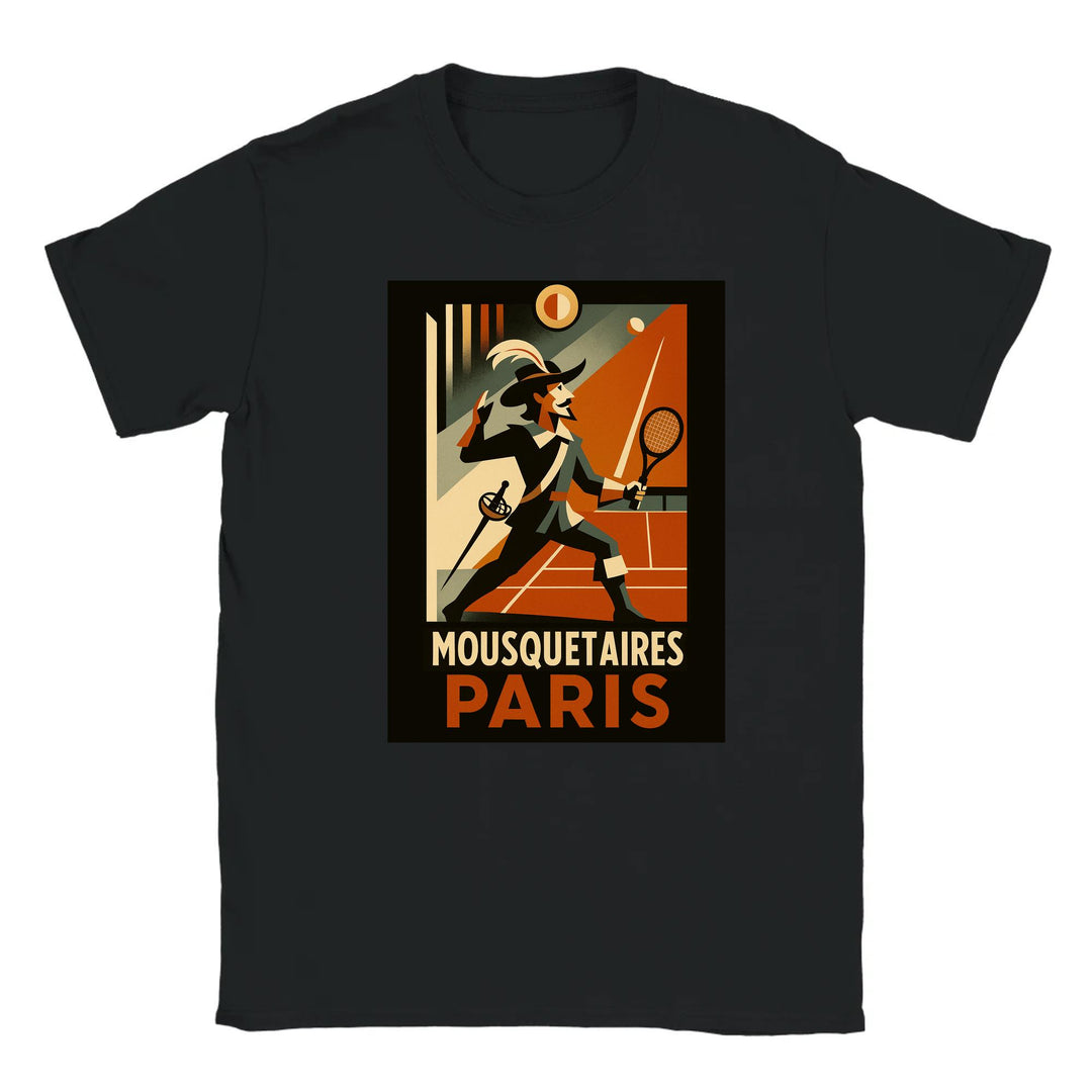 Image Black de Mousquetaires Paris Tennis Tshirt
