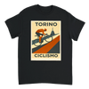 Image Black de Turin Italy Cyclisme Tshirt [color:black] [view:front]