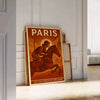 vibrant Paris Equitation 2 poster dynamic shades yellow green equestrian Parisian enthusiasts splash color room available A4 cm A0
