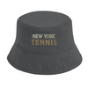 Gorra bordada New York Tennis 3, hecha de algodón orgánico 100% OCS, con protección solar UPF50+, perfecta para un estilo chi