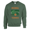 Ανακαλύψτε τον άνετο και στιλάτο πουλόβερ Roma Tennis, κατασκευασμένο από 50% βαμβάκι και 50% πολυεστέρα, ιδανικό για κάθε πε