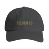 Vintage London Tennis keps broderad med låg profil och böjd skärm